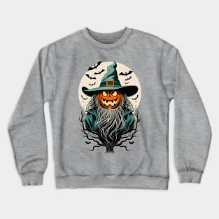 Wizard Jack-O-Lantern - Halloween Crewneck Sweatshirt